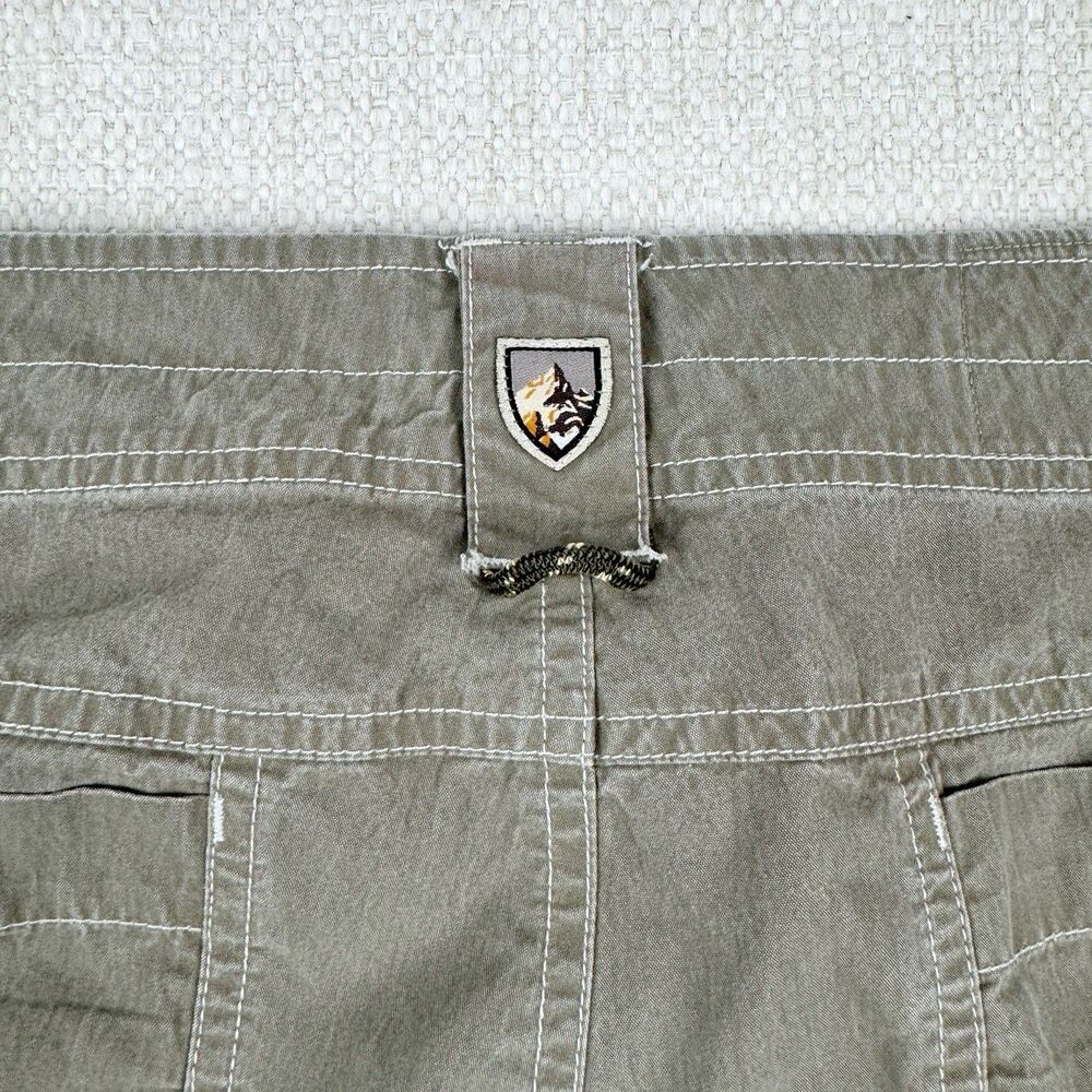 Kuhl Men's Crag Series Cargo Pocket Green Outdoor Hiking Utility Work Shorts 34 - Picture 7 of 15
